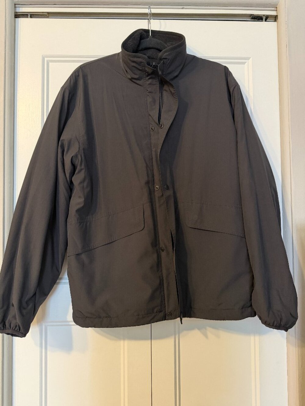 Uniqlo Black Reversible Fleece Jacket Size Small